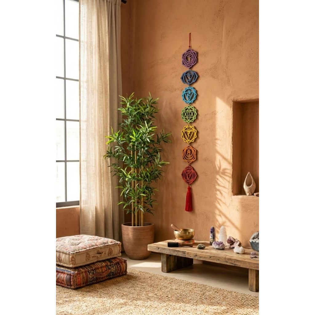 🧘‍♀️✨ Mobile Decorativo 7 Chakras Colorido  ✨🧘‍♂️