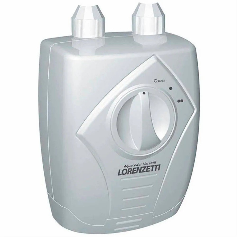 Aquecedor Elétrico de Água Lorenzetti Versátil 5500W 220V Branco - Água Quente Instantânea e 3 Temperaturas