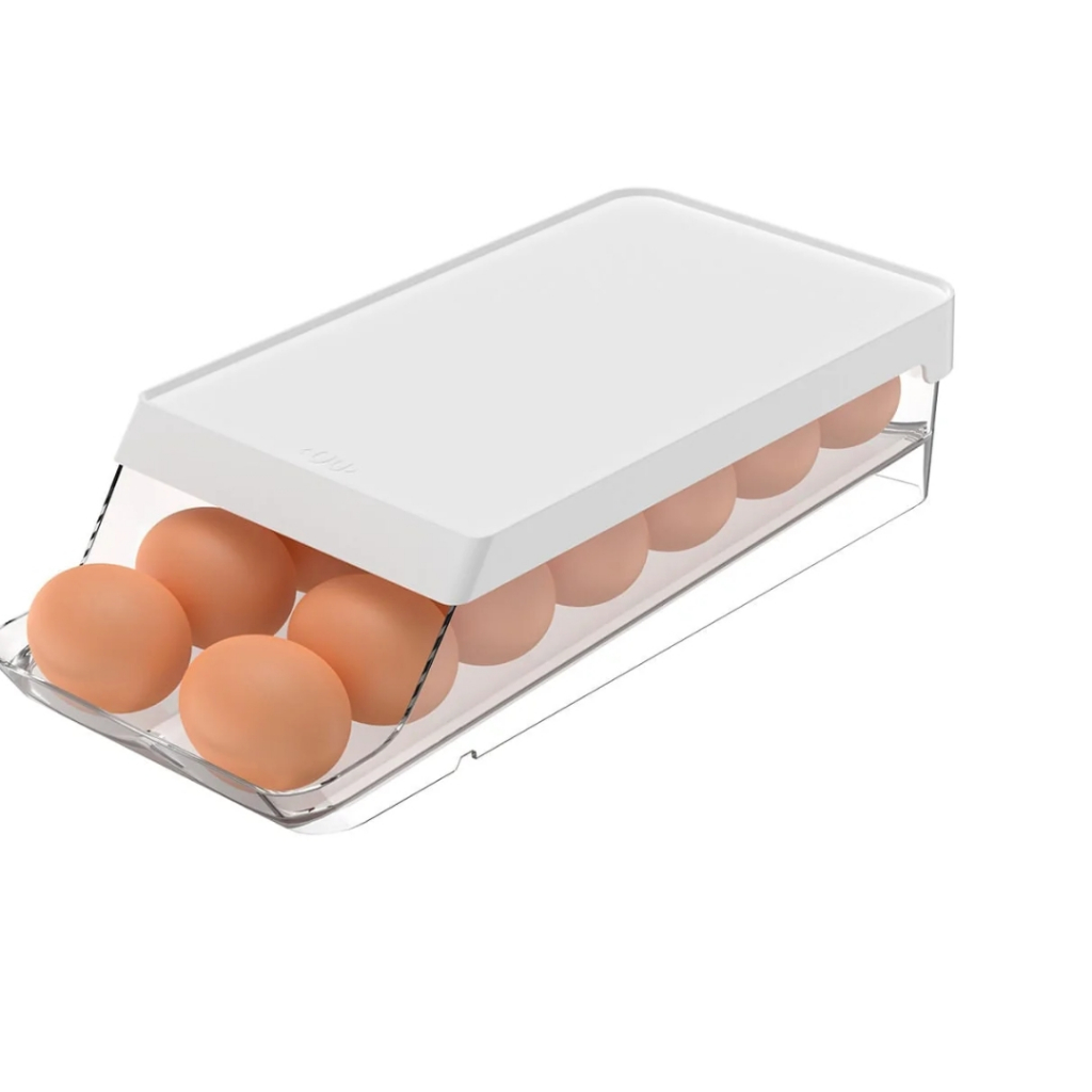 Organizador de Geladeira 14 Ovos Rolagem Roll Ou Linha Clear Fresh em Oferta na Shopee
