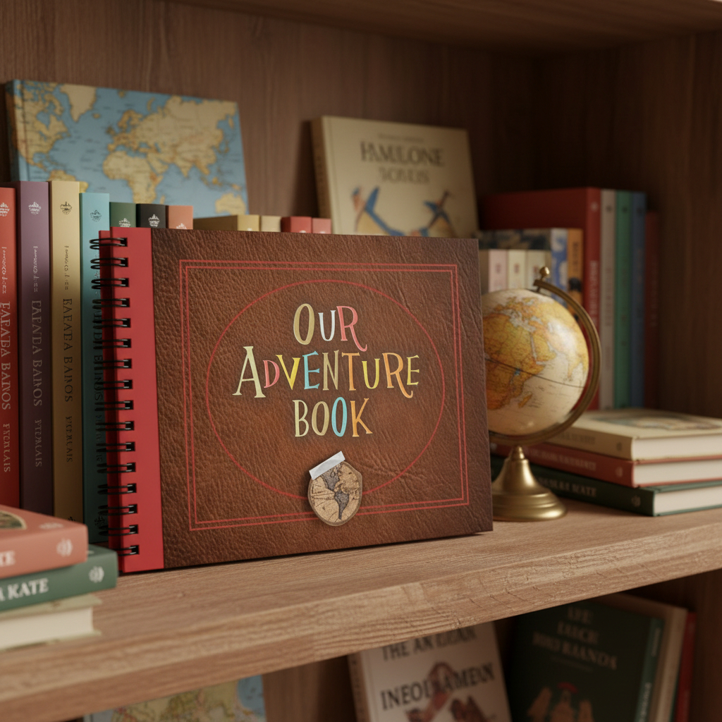 Livro de Aventuras UP! 40 Folhas 180g  Álbum de Fotos Scrapbook A5 e A4