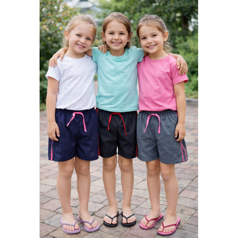 kit com 3 shorts femininos de tactel infantil/juvenil/verao em Oferta na Shopee