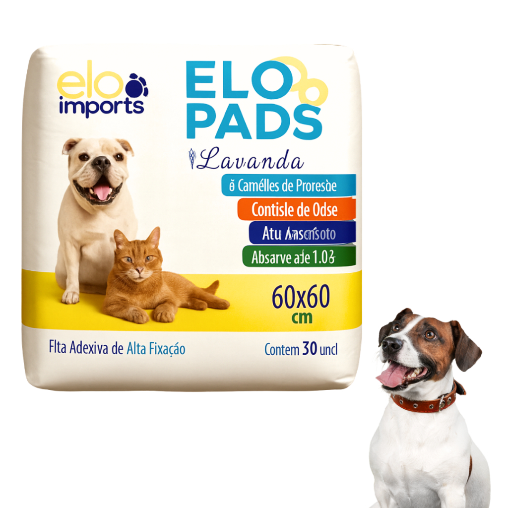 Tapete Higiênico Pet Slim Com 30 Unidades 60x60cm Para Cães De Todos os Tamanhos