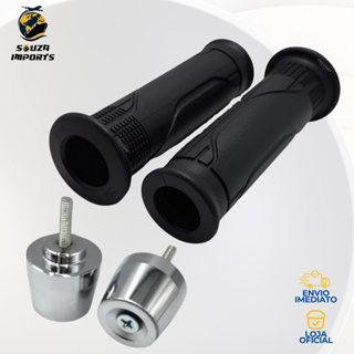 Kit Manopla Cargo 160 Com Roldana  Peso Guidão Cromado PCX Honda em Oferta na Shopee