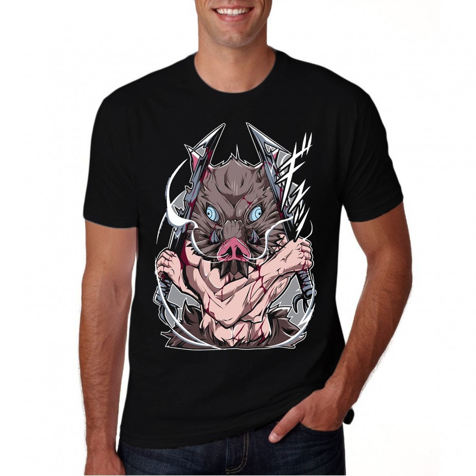 Camiseta Inosuke Hashibira Kimetsu no Yaba Camisa do Inosuke Demons Slayer Excelente Qualidade!