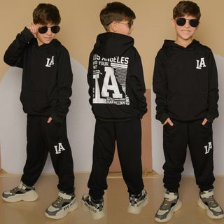 Roupa Infantil De Menino Juvenil Lançamento Kit Duas Peças Camisa e Calça Veste Do 2 Aos 12 Anos