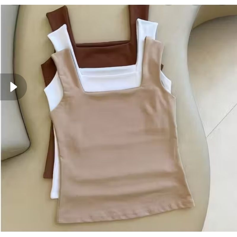 Blusa regata decote quadrada estilo elegante delicado para qualquer ocasião tecido suplex