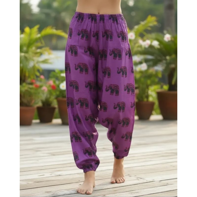 Calça saruel indiana yoga om unissex free size importadas