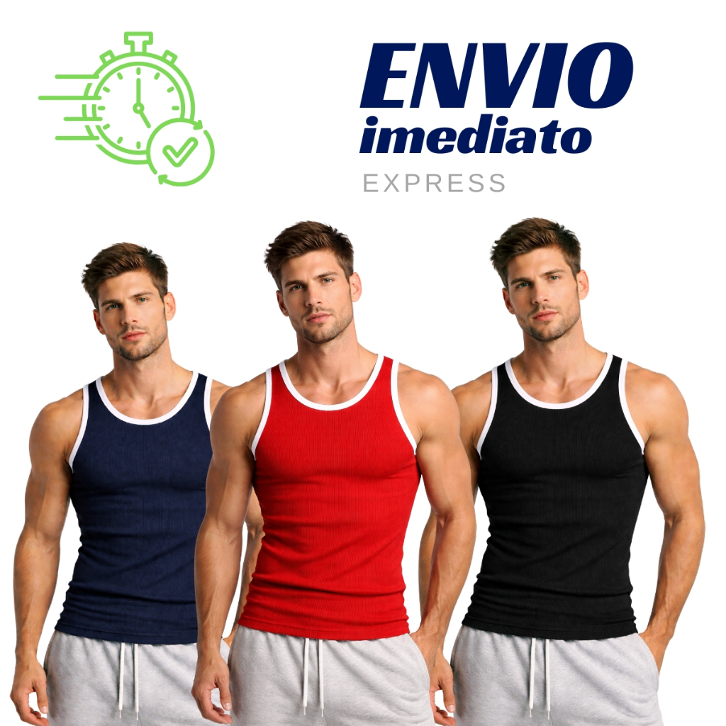 Kit 3 Regatas Masculina Americana Academia Canelada 100% Algodão em Oferta na Shopee