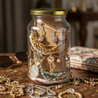 Pote Joias Misteriosas Luxo Glamour Misto 15 Peças Tendência em Oferta na Shopee