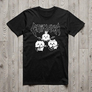 Camiseta algodão Chiikawa metal anime mangá japão em Oferta na Shopee