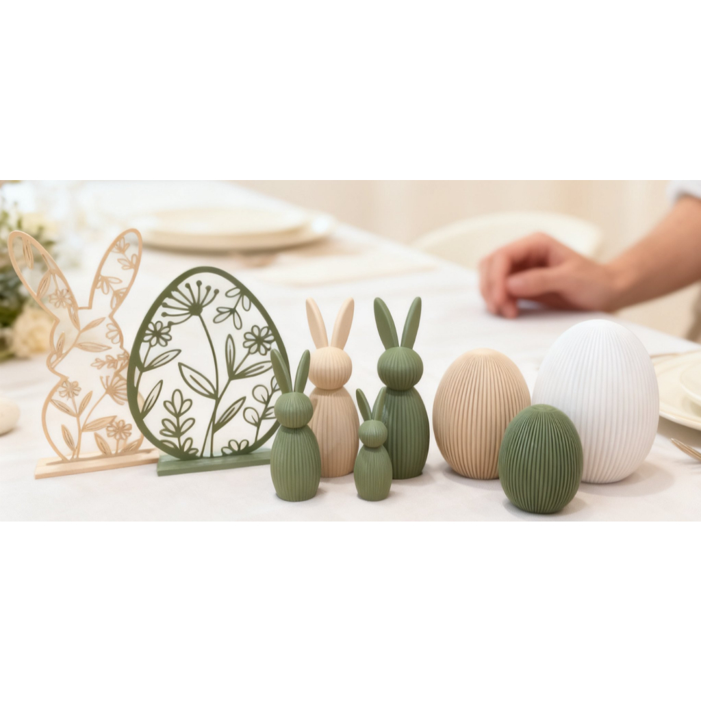 Kit Enfeites Festa Páscoa – Coelhinhos + Ovos + Placas Decorativas – Mesa de Doces / Cenografia em Oferta na Shopee