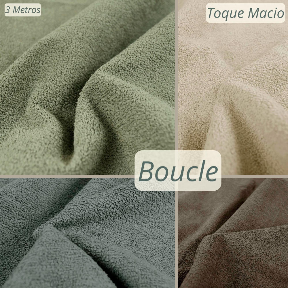 3m Tecido Boucle - Para Sofá e Poltrona - Textura Sofisticada - Qualidade Superior em Oferta na Shopee