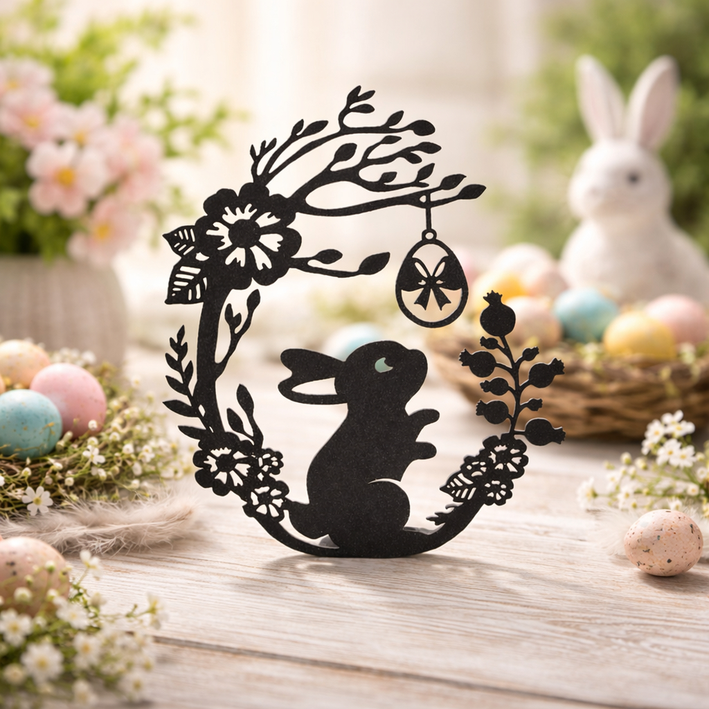 Enfeite de Páscoa Coelho Minimalista – Decoração Moderna para Mesa em Oferta na Shopee