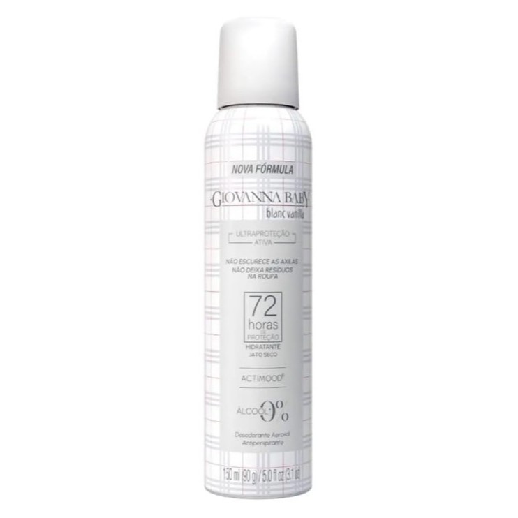 Giovanna Baby Desodorante Aerosol 72hrs Blanc Vanilla 150ml