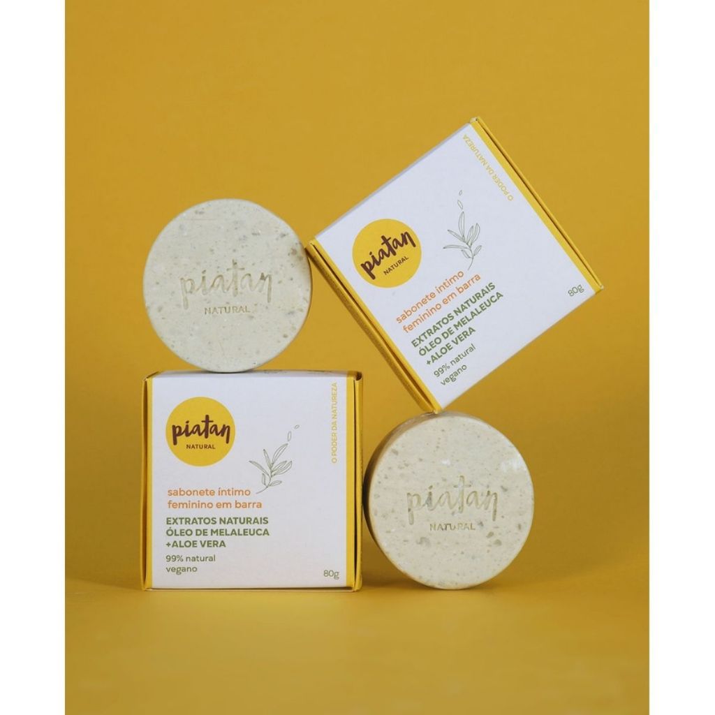 Sabonete Íntimo Feminino em Barra Óleo de Melaleuca + Aloe Vera 80g