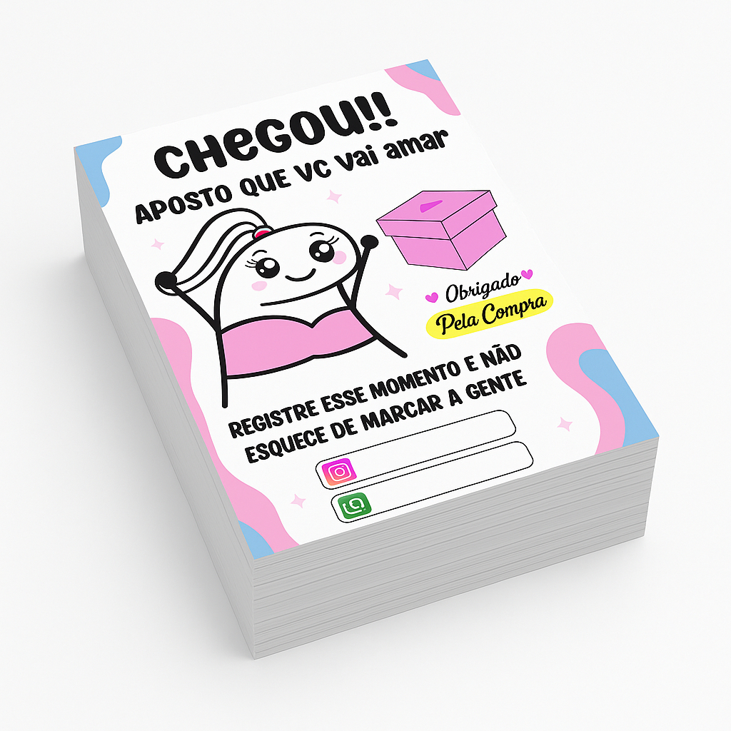 Tag Cartão de Agradecimento ao cliente em Oferta na Shopee