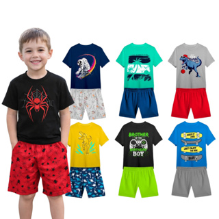Kit 10 Peças Infantil Menino Roupa Verão Masculino 5 Conjunto em Oferta na Shopee
