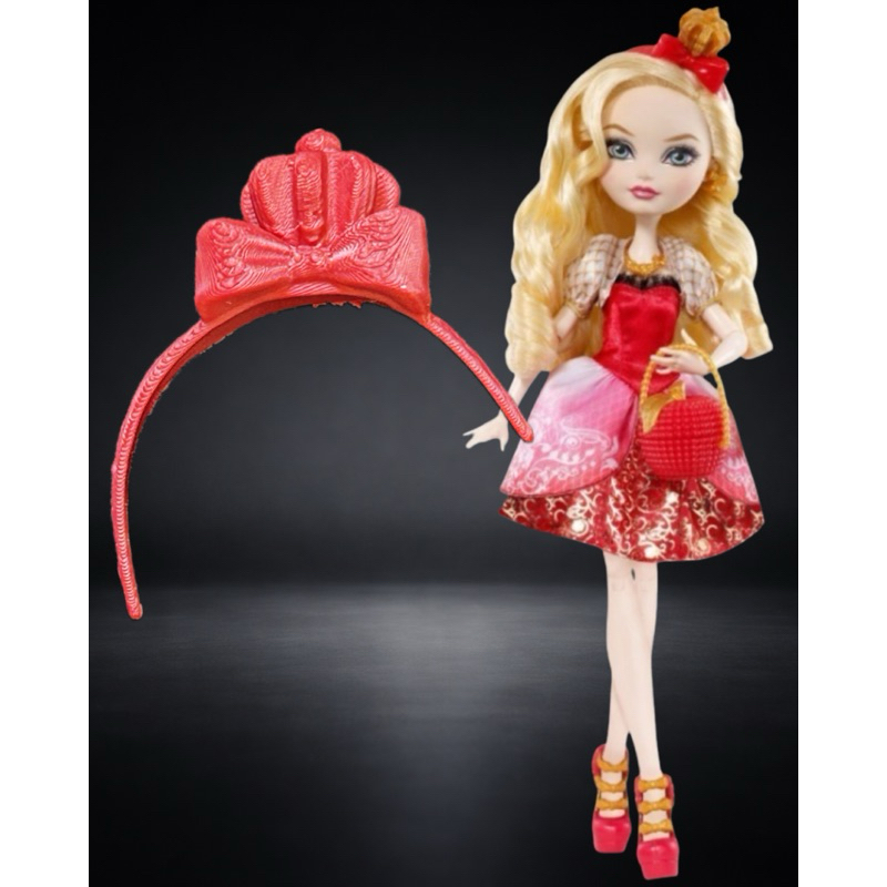 Tiara Inspirada Apple White | Acessório Ever After High | Impressão 3D em PLA para Customização