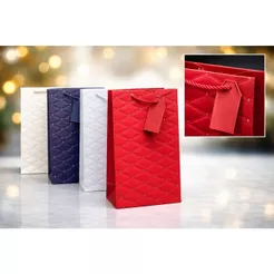 Sacola Para Presente Papel Luxo Lembrancinha Embalagem 32cm X 26cm X 12cm Premium 3d Dia das Mães