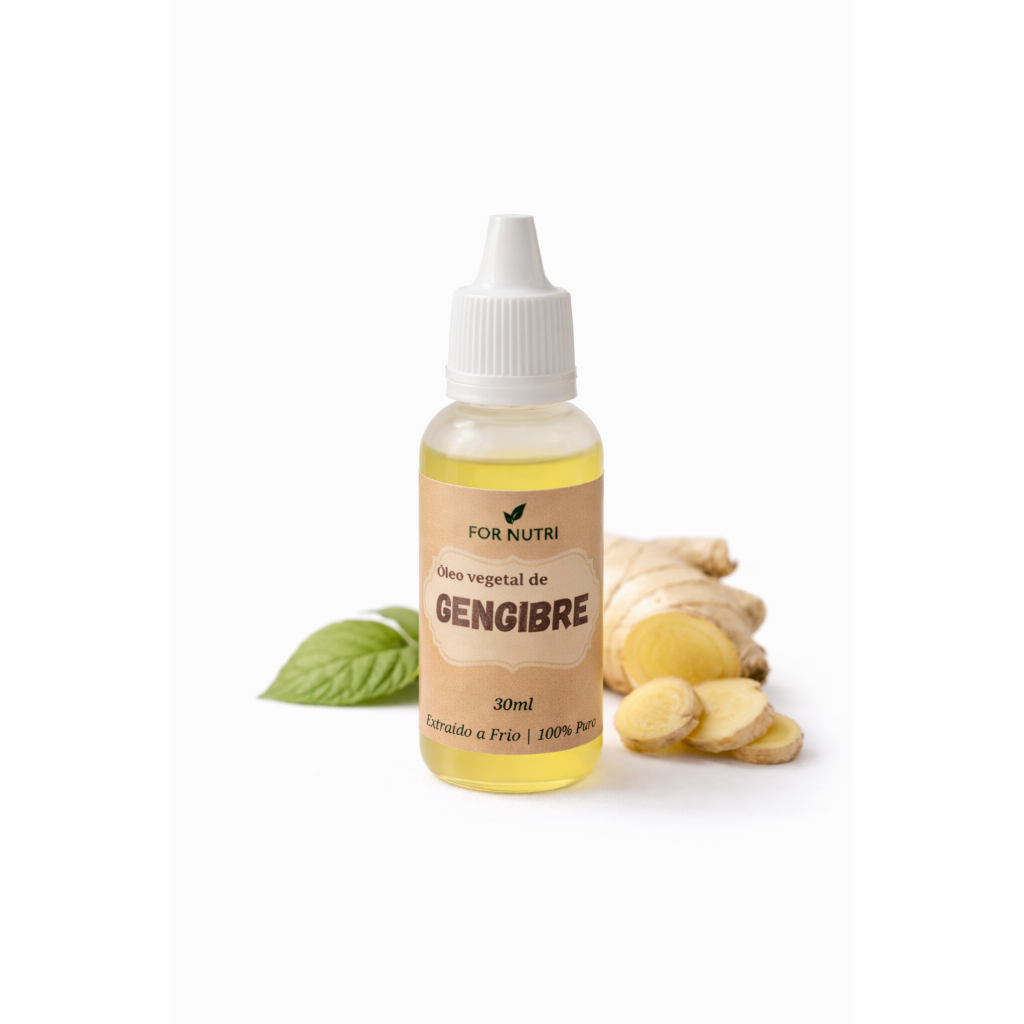 Óleo Vegetal De Gengibre 100% Puro Extraído A Frio