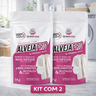 Kit 2 kg Percarbonato de Sódio Alvejapro Tira Manchas Roupas Brancas e Coloridas Sem Cloro em Oferta na Shopee