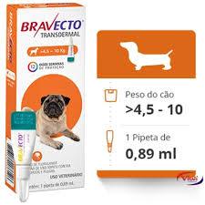Antipulgas e Carrapatos MSD Bravecto Transdermal para Cães de 4,5 a 10 Kg