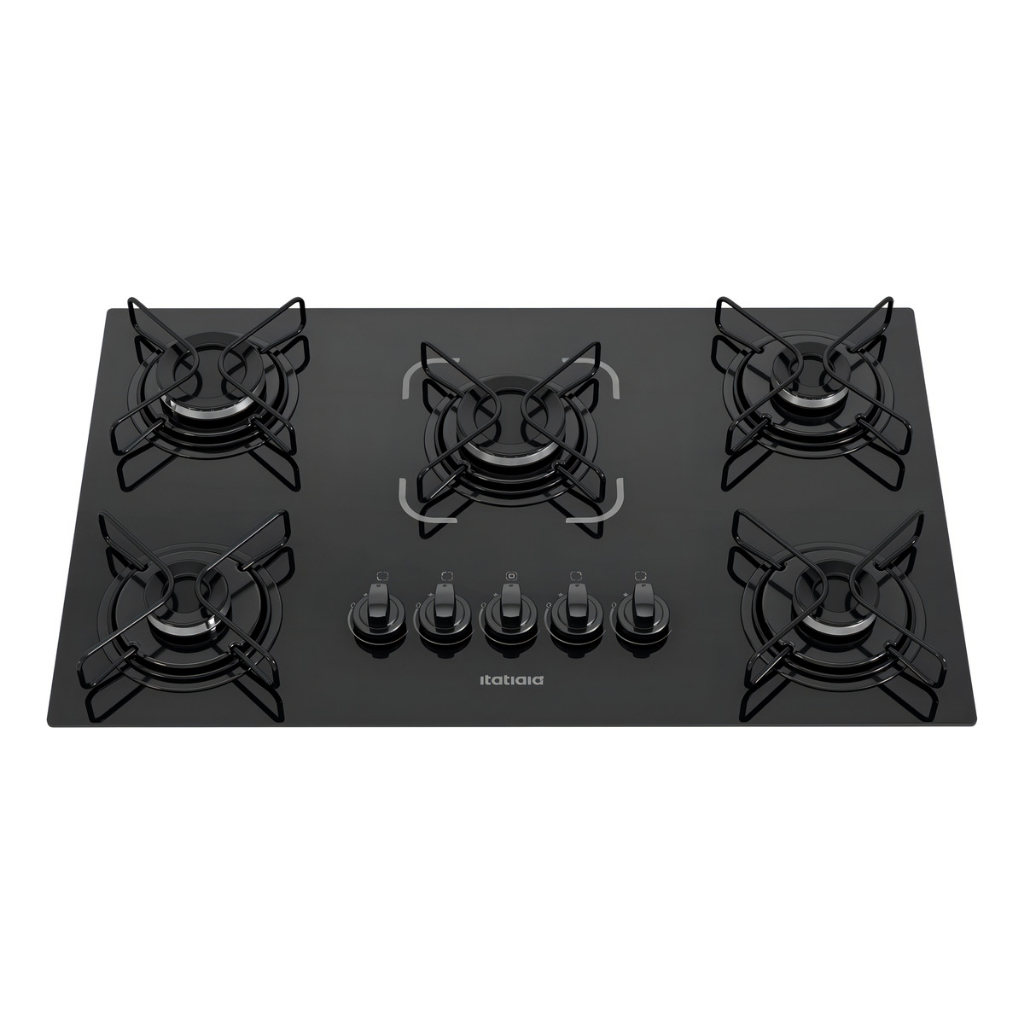 Cooktop Itatiaia Essencial ESS 5Q 5 Bocas Preto Bivolt