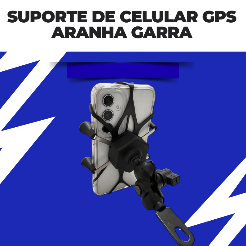 Suporte Celular Gps Aranha Garra X Sem Carregador Universal Moto Bike · foto 2