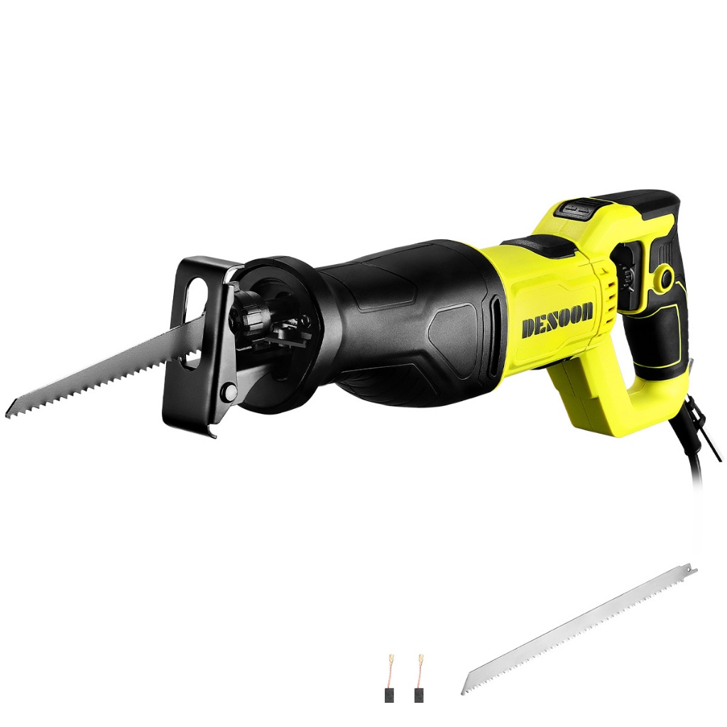 Serra Sabre Elétrica Profissional 22mm 2800spm Com LâMina Para Ferramentas De Corte Madeira 1200W Desoon em Oferta na Shopee