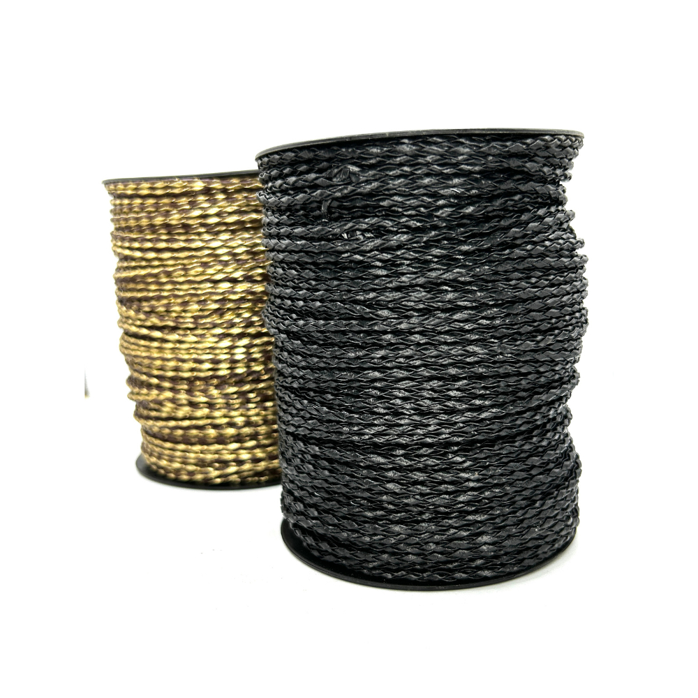 Couro Trançado 2,5mm | Alta Resistência  Uso Profissional em Bijuterias