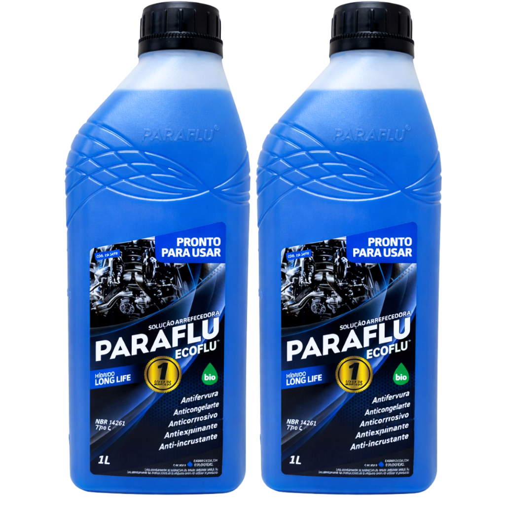 Kit 2 Aditivos Radiador Paraflu Azul Biohibrido Pronto Uso