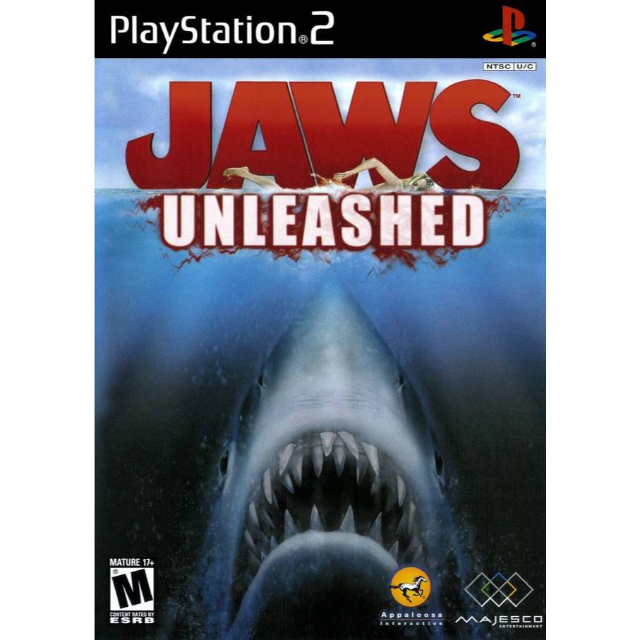 Jaws Unleashedpara P.s.2 com capa