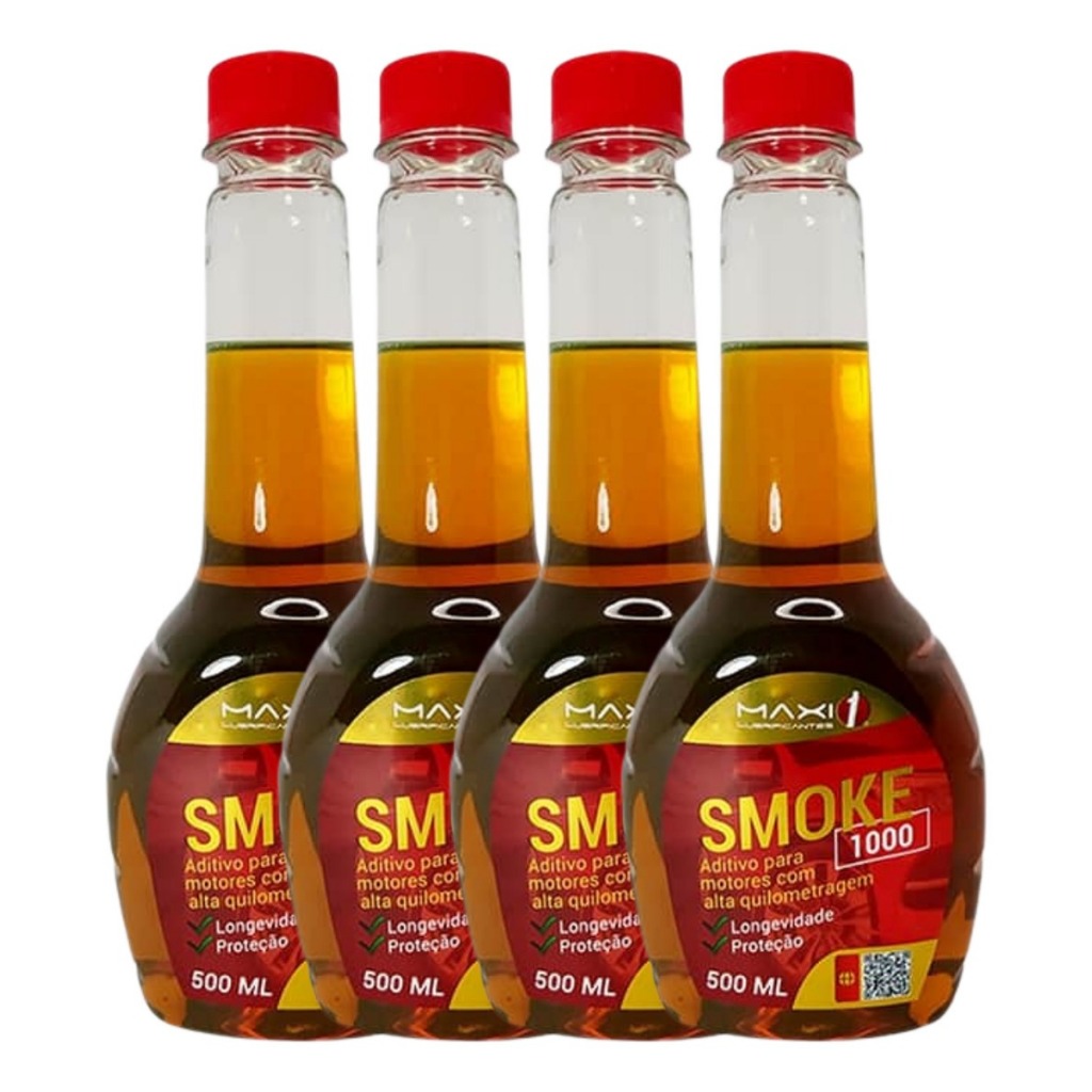 Kit  4 Unidades Aditivo Para Motores Long Life Motor Cansado Break Smoke 500ml