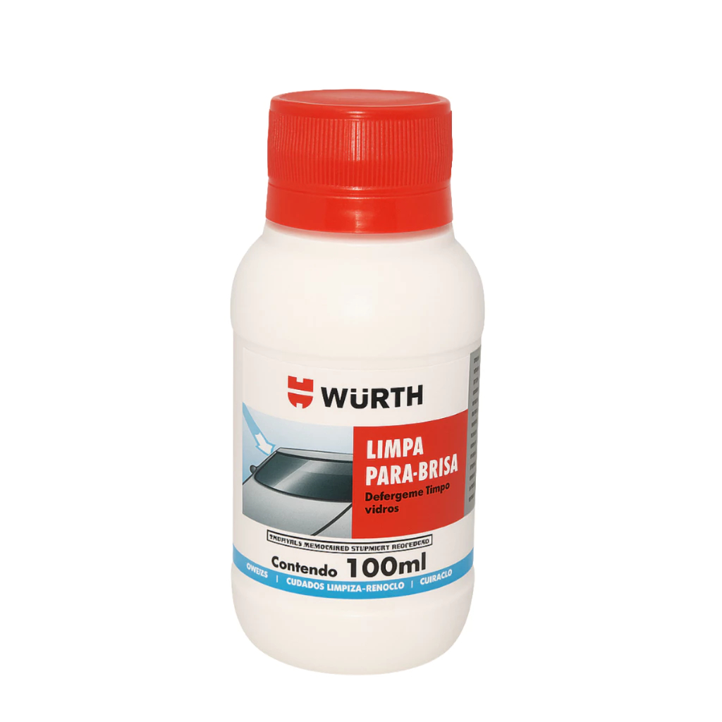 Wurth - Limpa Para-brisa 100ml (Fluido Liquido Limpeza Parabrisa Automotivo Carro Limpador)