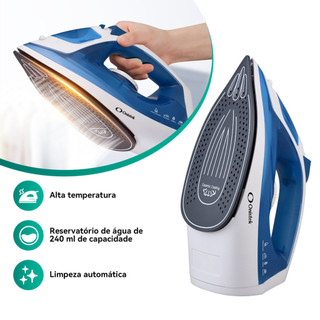 Ferro de Passar Onistek ON-PR906 com Vapor Intenso e Limpeza Automática