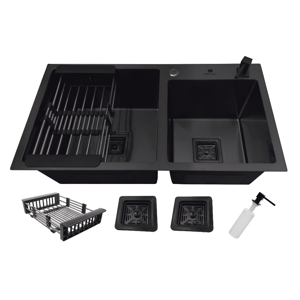 Cuba Gourmet Dupla Quadrada  78x43cm Cozinha e  Area de Lazer em Aço Inox 304 Preta em Oferta na Shopee