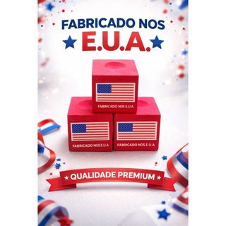 Giz Para Sinuca Master Rosa Profissional Kit com 3