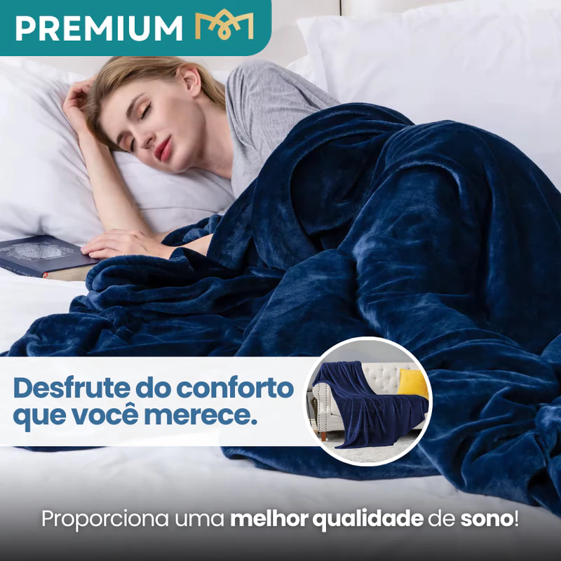 Cobertor Manta Casal 2,20x1,80m de Microfibra Hipoalergênica — foto 2