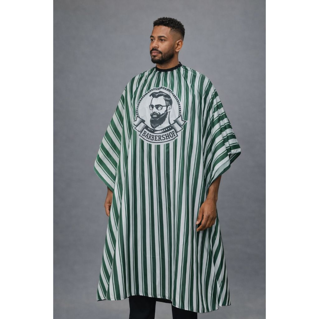 Capa De Corte Nylon Para Barbeiro Cabeleireiro Tema Personalizado — imagem 2 de 2