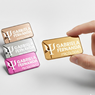 Bottons Personalizado Magnético Crachá Broche Acrílico Presentes Identificação Corporativo Empresa em Oferta na Shopee