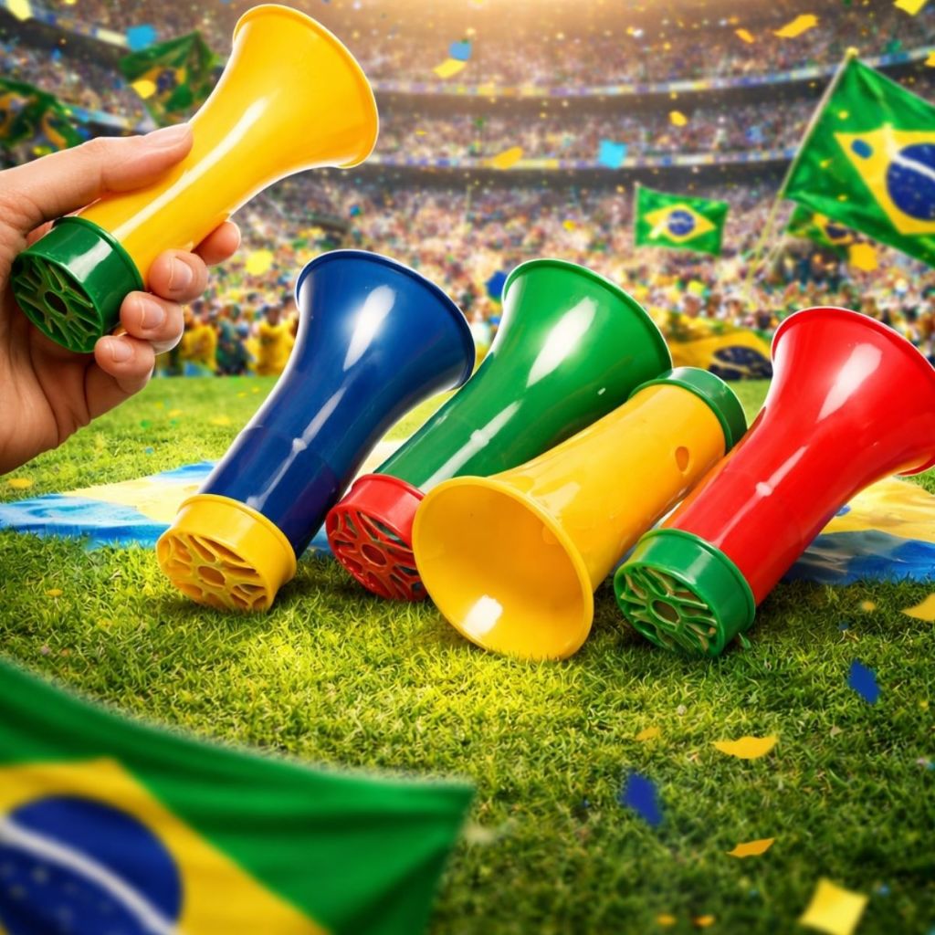 Brinquedo Mini Corneta Apito Buzina Brasil Copa Do Mundo Torcedor Cornetinha Assoprar em Oferta na Shopee