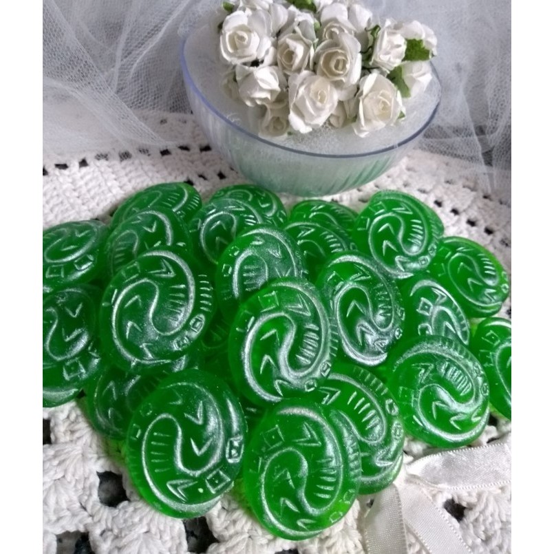 30 Mini Sabonete Perfumado Pedra de Te Fiti Moana  para lembrancinha (SOMENTE SABONETE)
