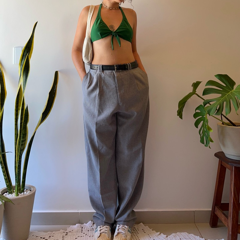 Calça de alfaiataria vintage (44)