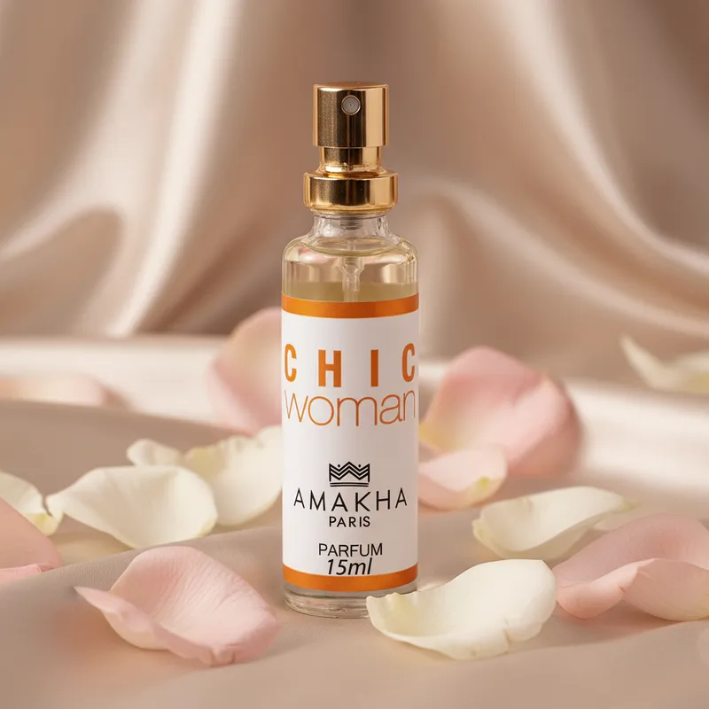 Perfume Feminino Chic Woman 15ml Amakha Paris | Floram Ambarado | Dia e Noite | Alta projeção · foto 2