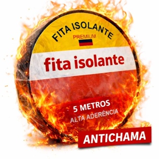 KIT Fita Isolante 10 / 7 / 5 un de 5 Metros Antichamas – Preto em Oferta na Shopee