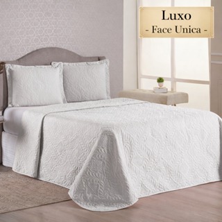 COBRE LEITO LUXO CASAL COM 3 PEÇAS - MATELADO LISO em Oferta na Shopee