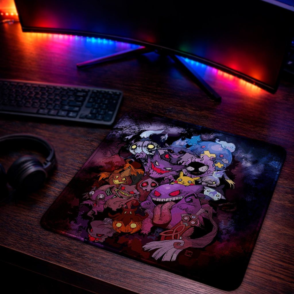 Mouse Pad Gamer Sublimado Base Antiderrapante Tema Diversos Tamanho Especial 40x40cm