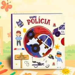 Livro Infantil Sensorial Com Quebra-Cabeça De Maneira E Carro Da Policia | Para Crianças