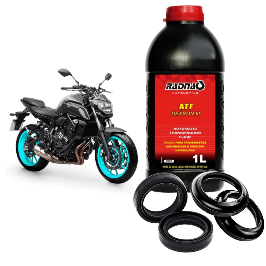 Retentor Bengala + Guarda Pó + Óleo Atf Yamaha Mt-07