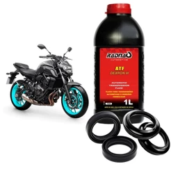 Retentor Bengala + Guarda Pó + Óleo Atf Yamaha Mt-07